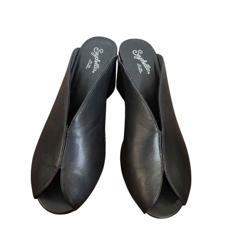 Seychelles By the Beach Leather Mules Size 8.5